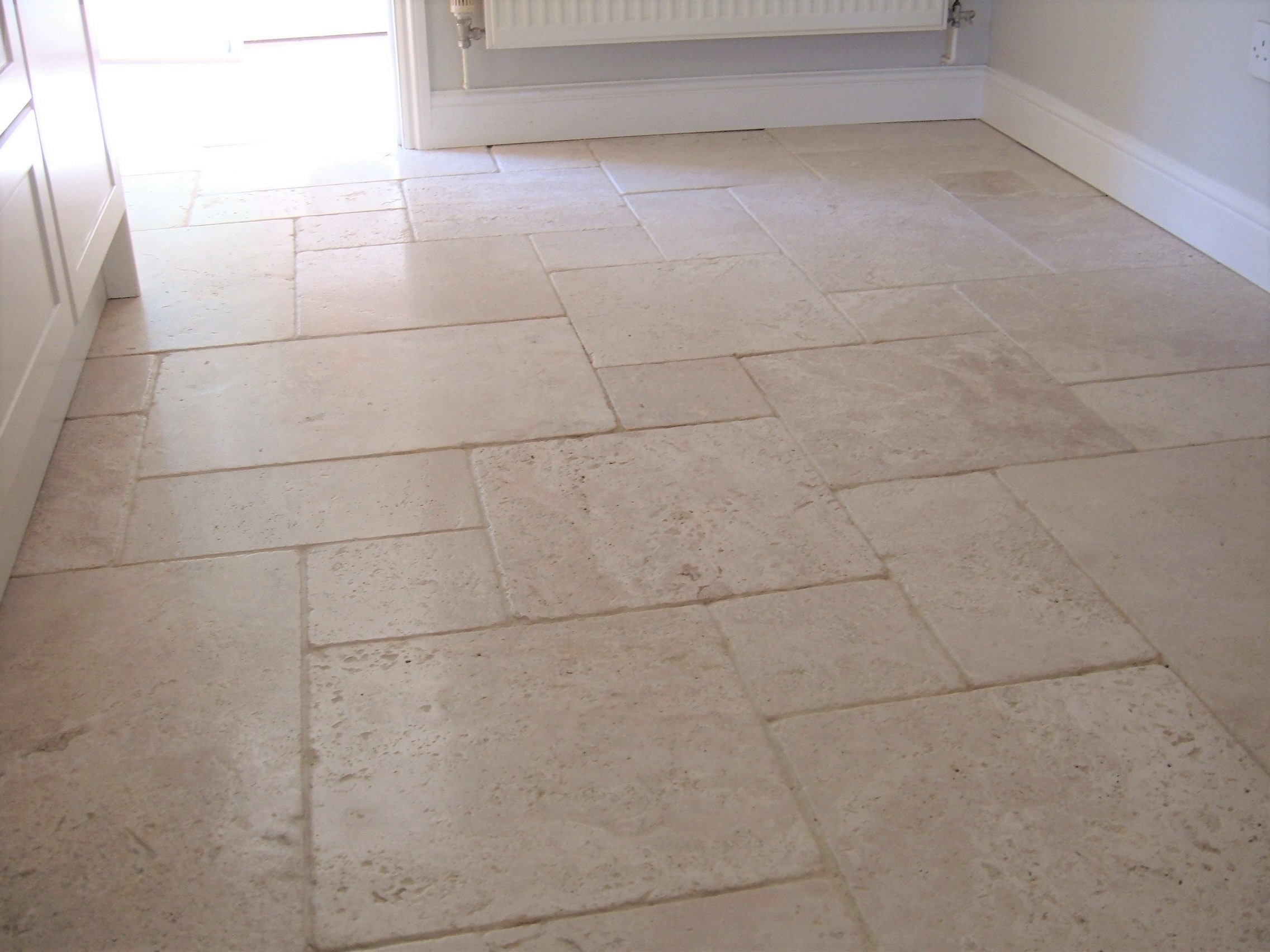 Travertine Floor in Attleborough Cleaned and Sealed