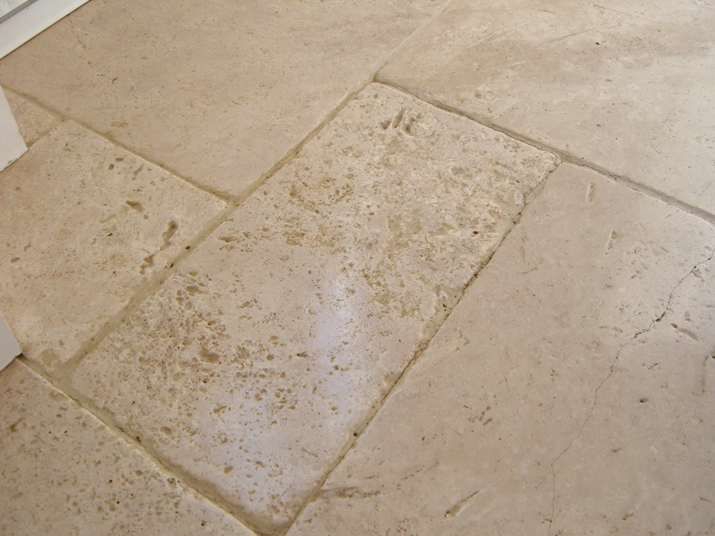 Travertine Floor in Attleborough Deep Cleaned