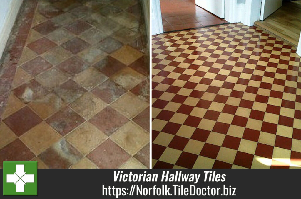 Restoring Neglected Victorian Hallway Tiles in Norwich