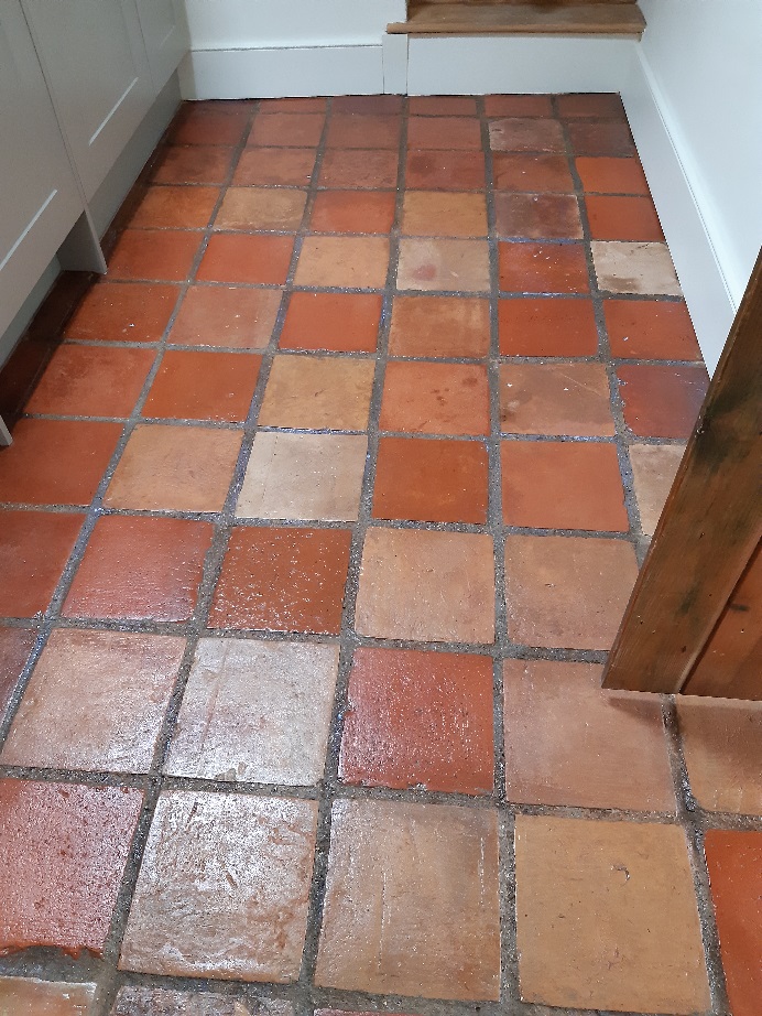 Terracotta Tiled Floor After Renovation Ostrich Inn South Creake Fakenham