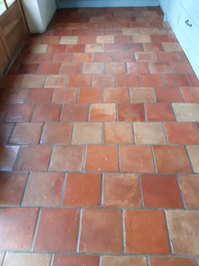 Reclaimed Pamment Floor After Renovation Gissing