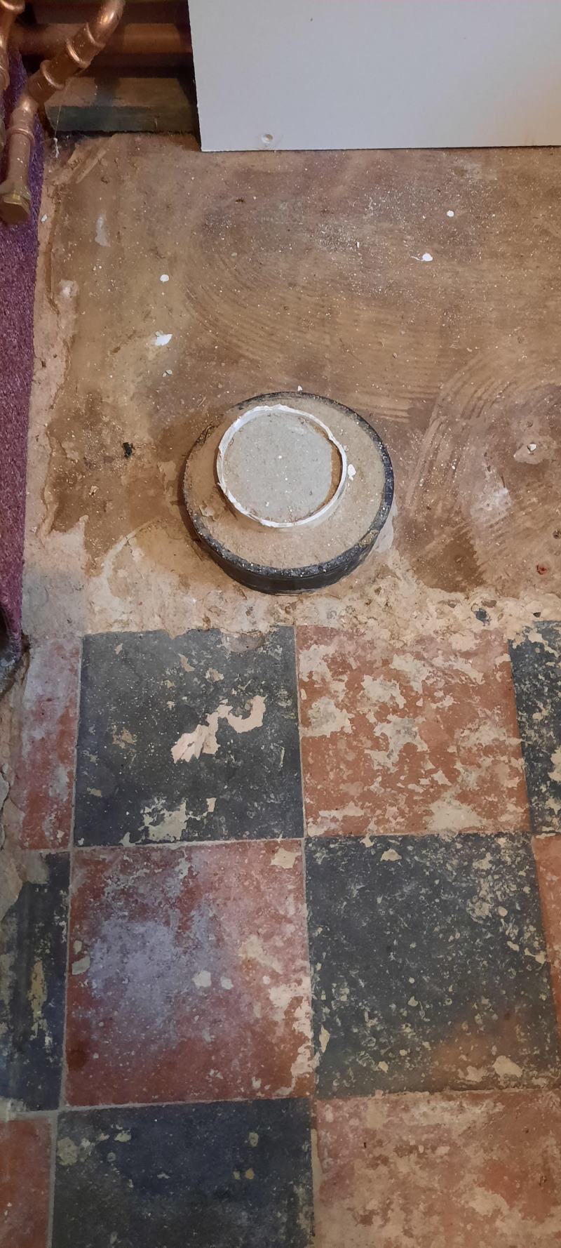 Victorian School House Floor Before Cleaning Redundant Toilet Waste Potter Heigham