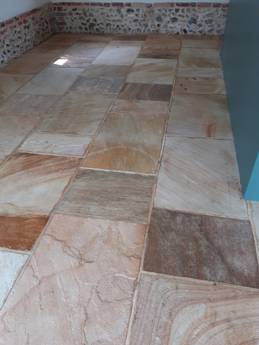 Riven Sandstone Floor After Renovation Rocklands Riven Sandstone Floor After Renovation Rocklands