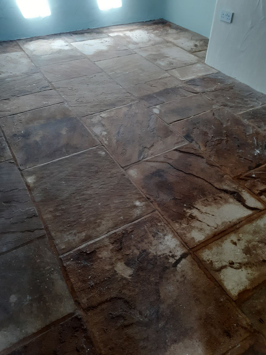 Riven Sandstone Floor Before Renovation Rocklands Riven Sandstone Floor Before Renovation Rocklands