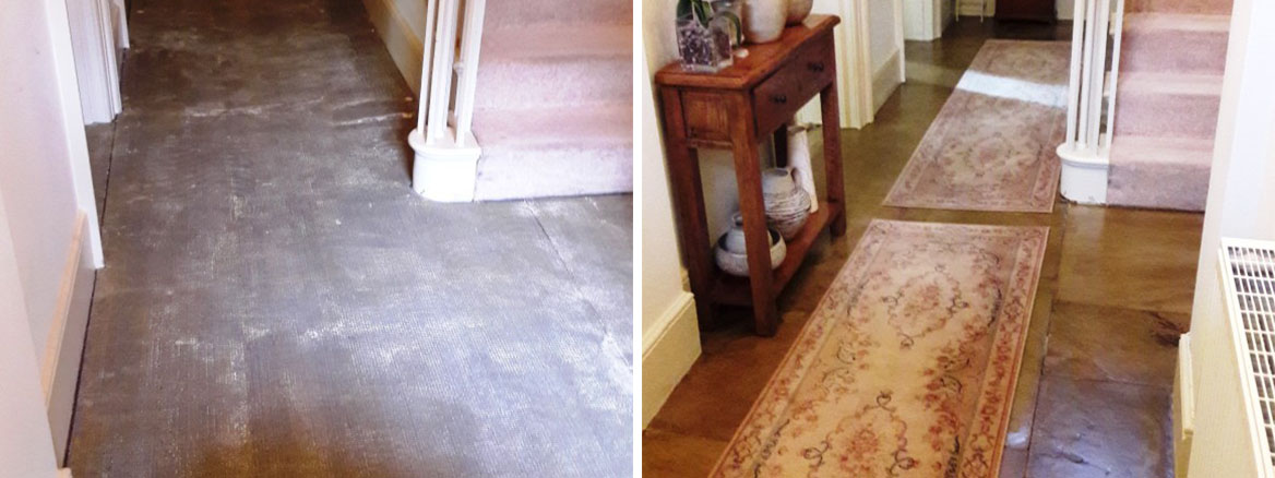 Yorkstone Hallway Restoration Carbrooke Finished Floor