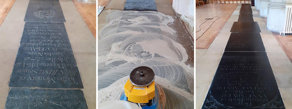 Sandstone and Marble Flooring Renovated at Wymondham Abbey